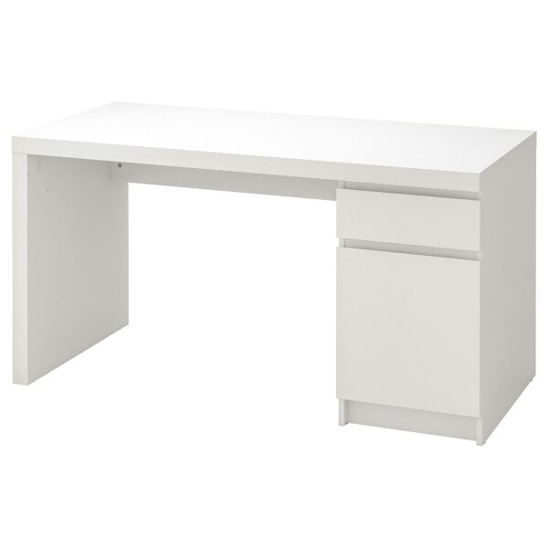 IKEA 30384860 МАЛЬМ Письменный стол, белый, 140x65 см