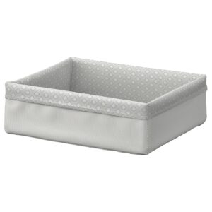 IKEA 80474368 BAXNA БАКСНА Органайзер - серый/белый 17x20x6 см