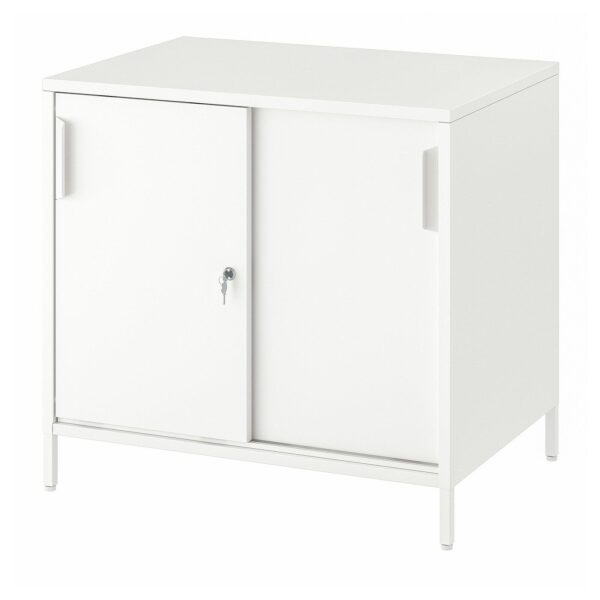 IKEA 60474779 TROTTEN ТРОТТЕН Шкаф с раздвижными дверцами - белый 80x75 см