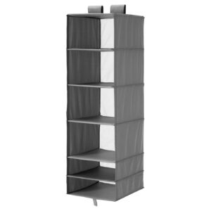 IKEA 30472994 СКУББ Модуль для хранения с 6 отделениями, темно-серый, 35x45x125 см