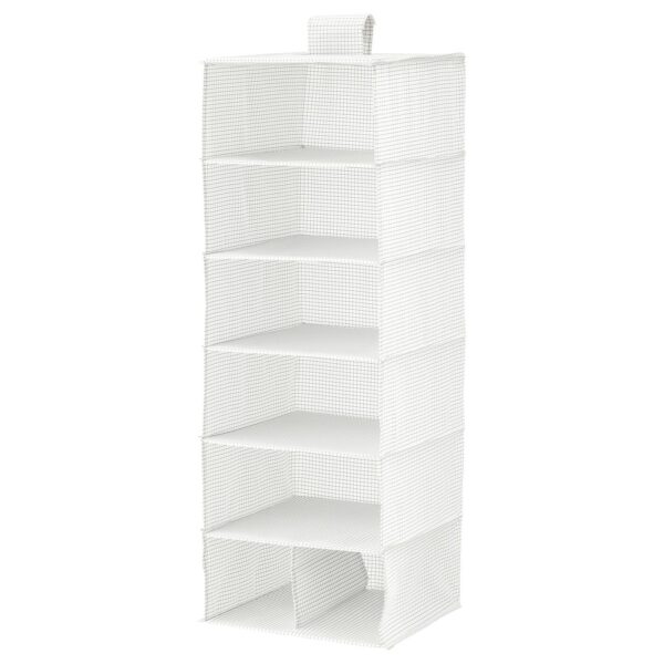 IKEA 70370875 СТУК Модуль для хранения/7 отделений, белый/серый, 30x30x90 см